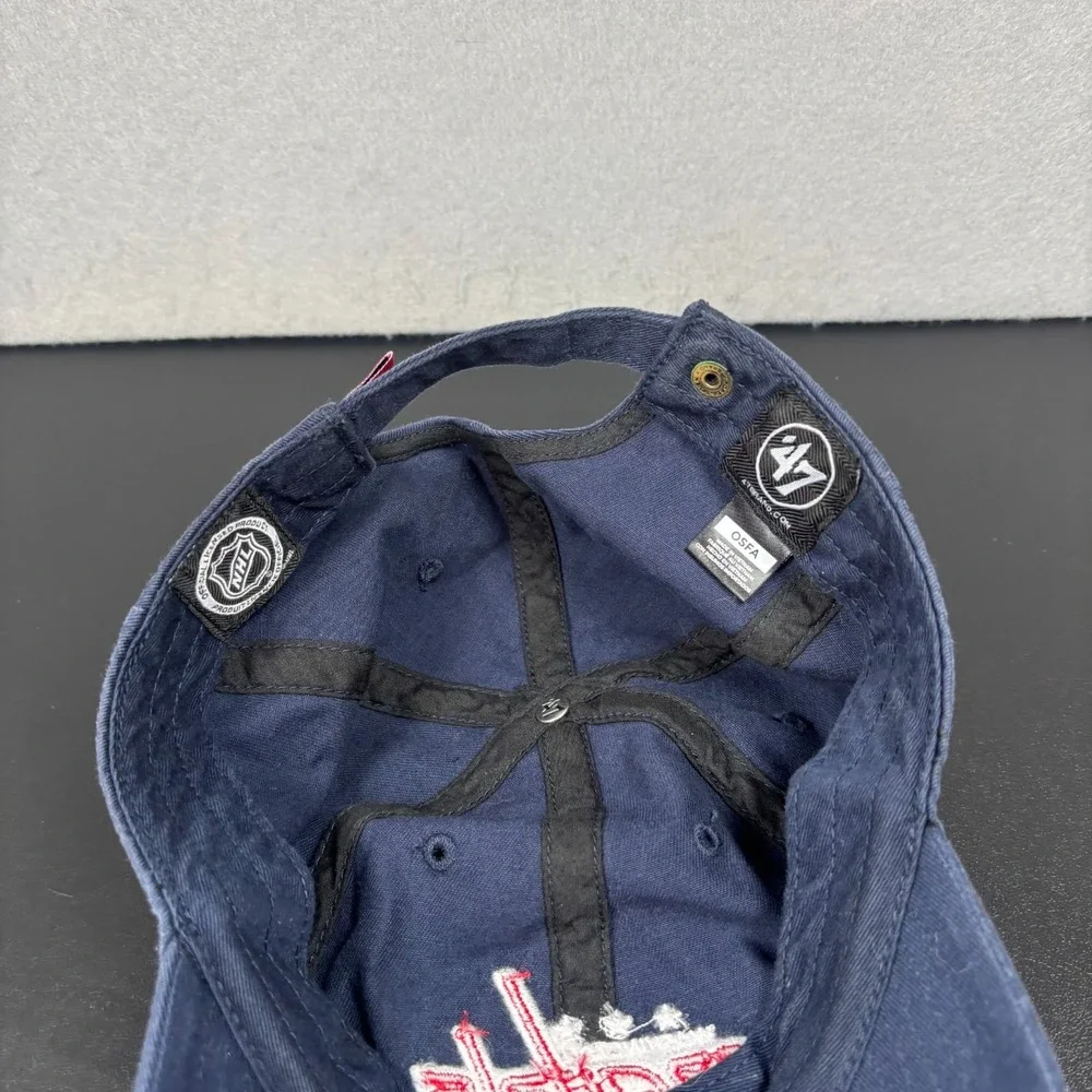 Washington Capitals 47 Brand Clean Up Hat Navy Blue Adjustable Cap NHL Hockey